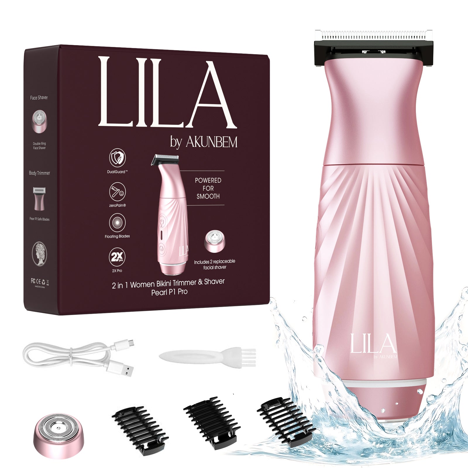 Pearl P1 Pro 2 in 1 Women Bikini Trimmer & Shaver