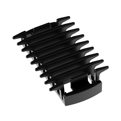 Peine de dientes con limitación de longitud (negro)