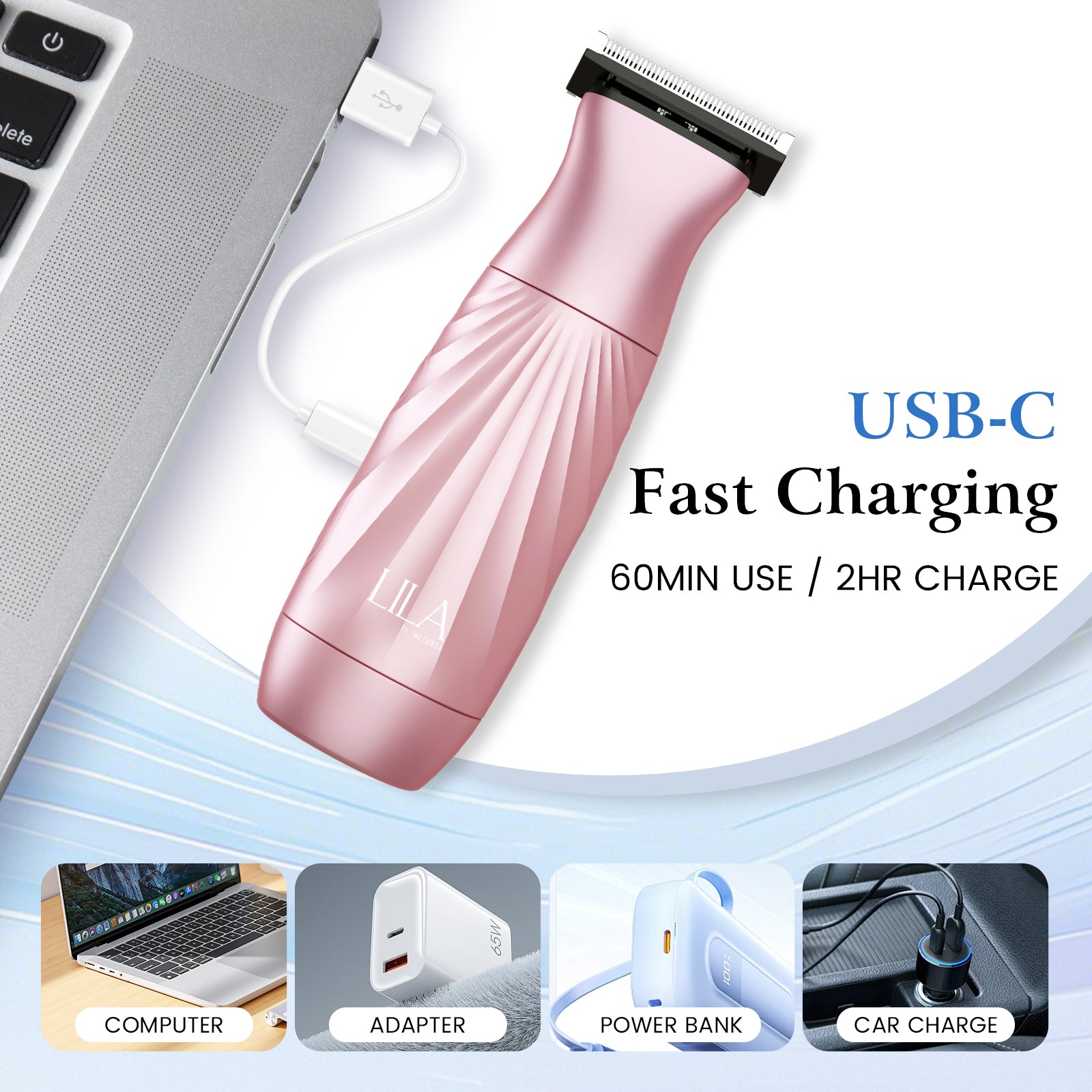 Pearl P1 2 in 1 Women Bikini Trimmer & Shaver