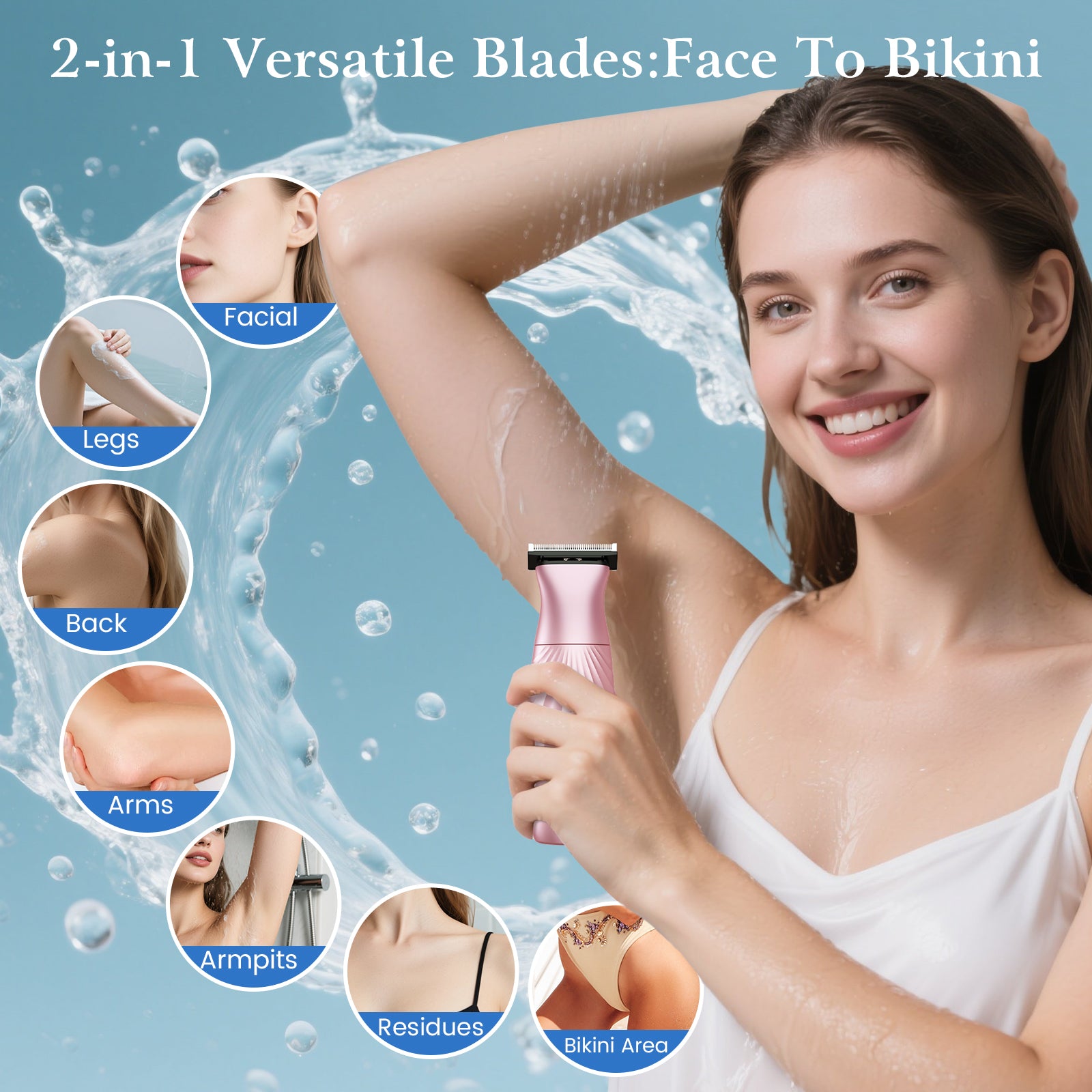 Pearl P1 2 in 1 Women Bikini Trimmer & Shaver